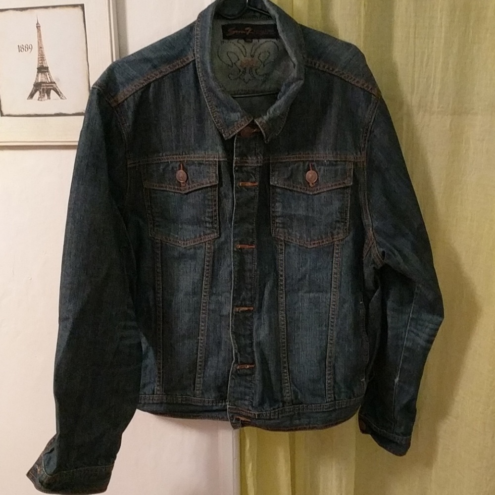 Seven7 Mens Jean Jacket Size XXL